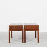 Paire de tables de nuit du milieu du siècle par Kai Kristiansen pour Aksel Kjersgaard années 60