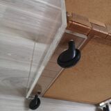 Table basse mobile vintage en plexiglas