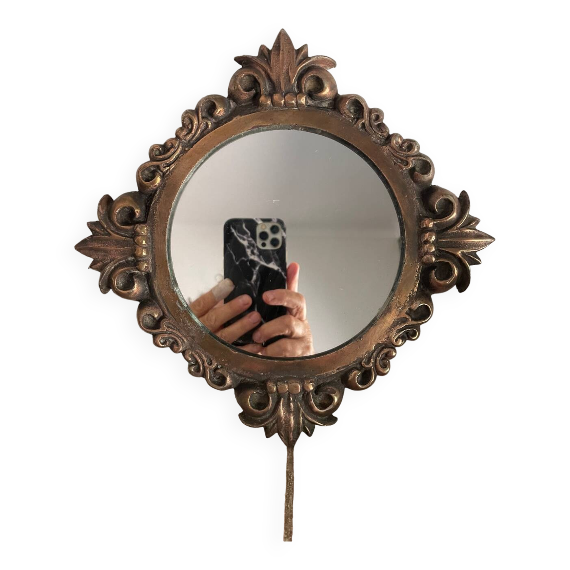 Old metal mirror