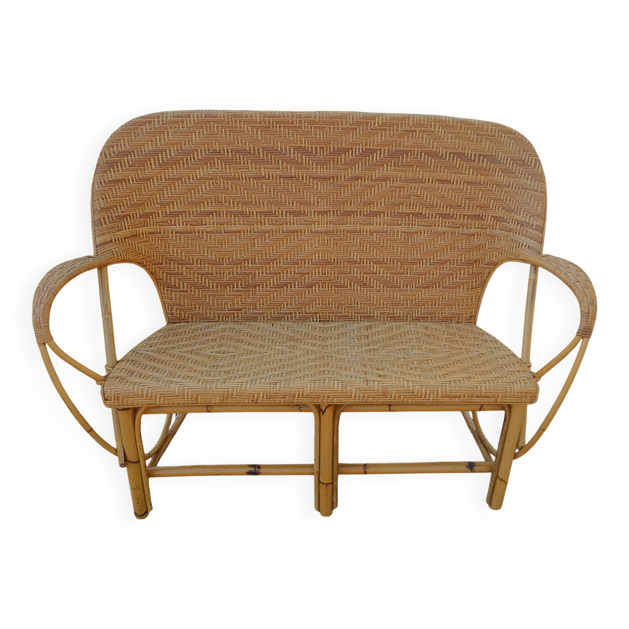 Wicker bench