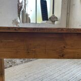 Farmhouse table pine multi-drawers