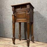 Empire / consulate walnut bedside table circa 1850