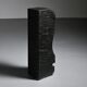 Abstract sculpture in diabase by Robert Neuhauser, Switzerland, circa 1985.