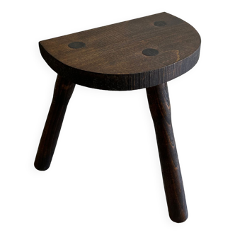 Tabouret tripode en bois