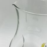 Service carafe glasses vintage floral decor