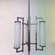 Lustre/suspension tubulaire chromé de style Bauhaus, design unique, années 1930 - fonctionnalisme