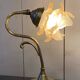 Glass paste and brass lamp
