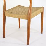 Ensemble de 4 eetkamerstoelen Fristho team naar Niels O Moller modèle 71