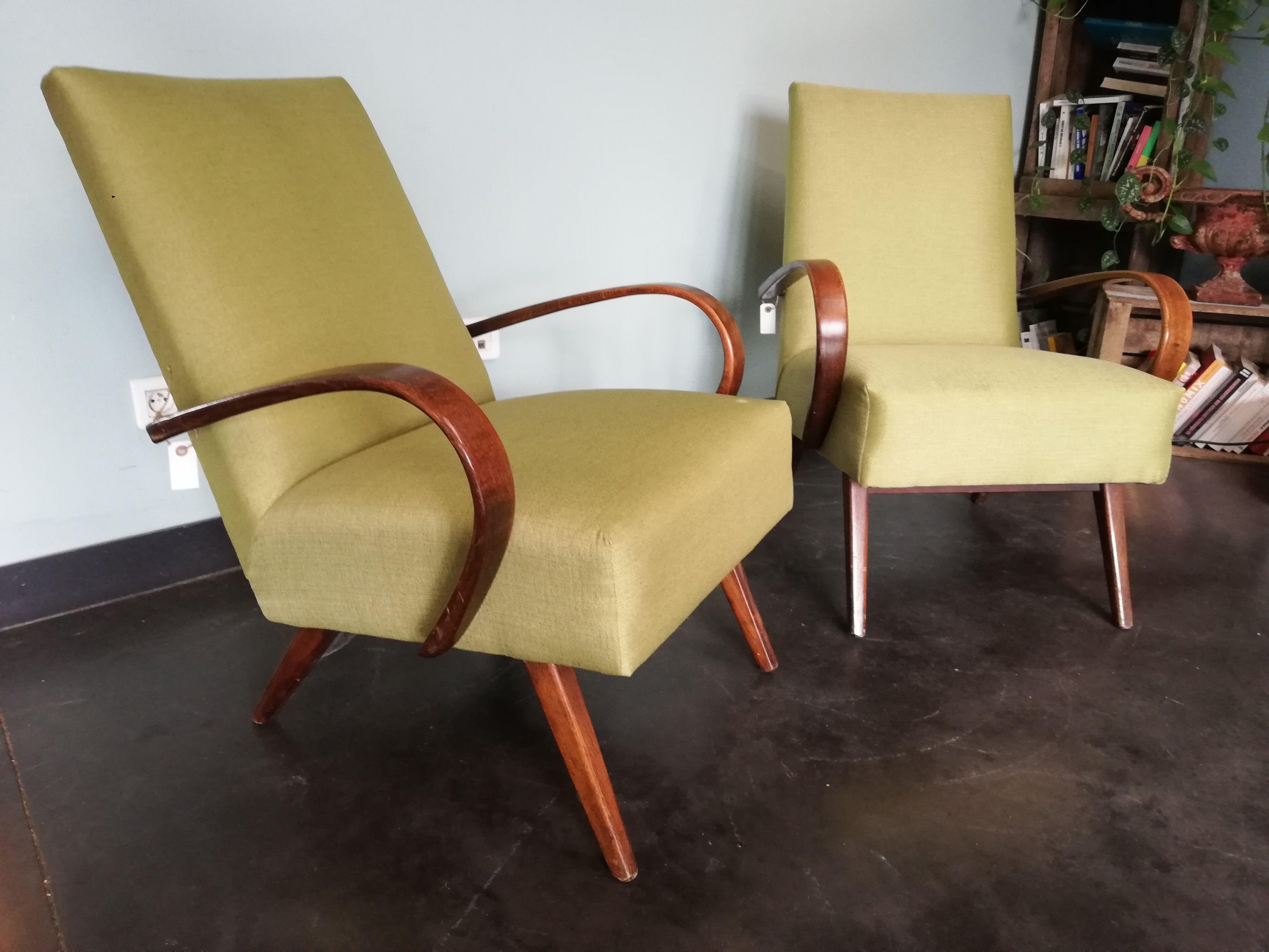 Pair of armchairs, Czechoslovakia 50