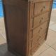 Antique upholsterer furniture with 3 drawers and a false drawer door – Completely restored