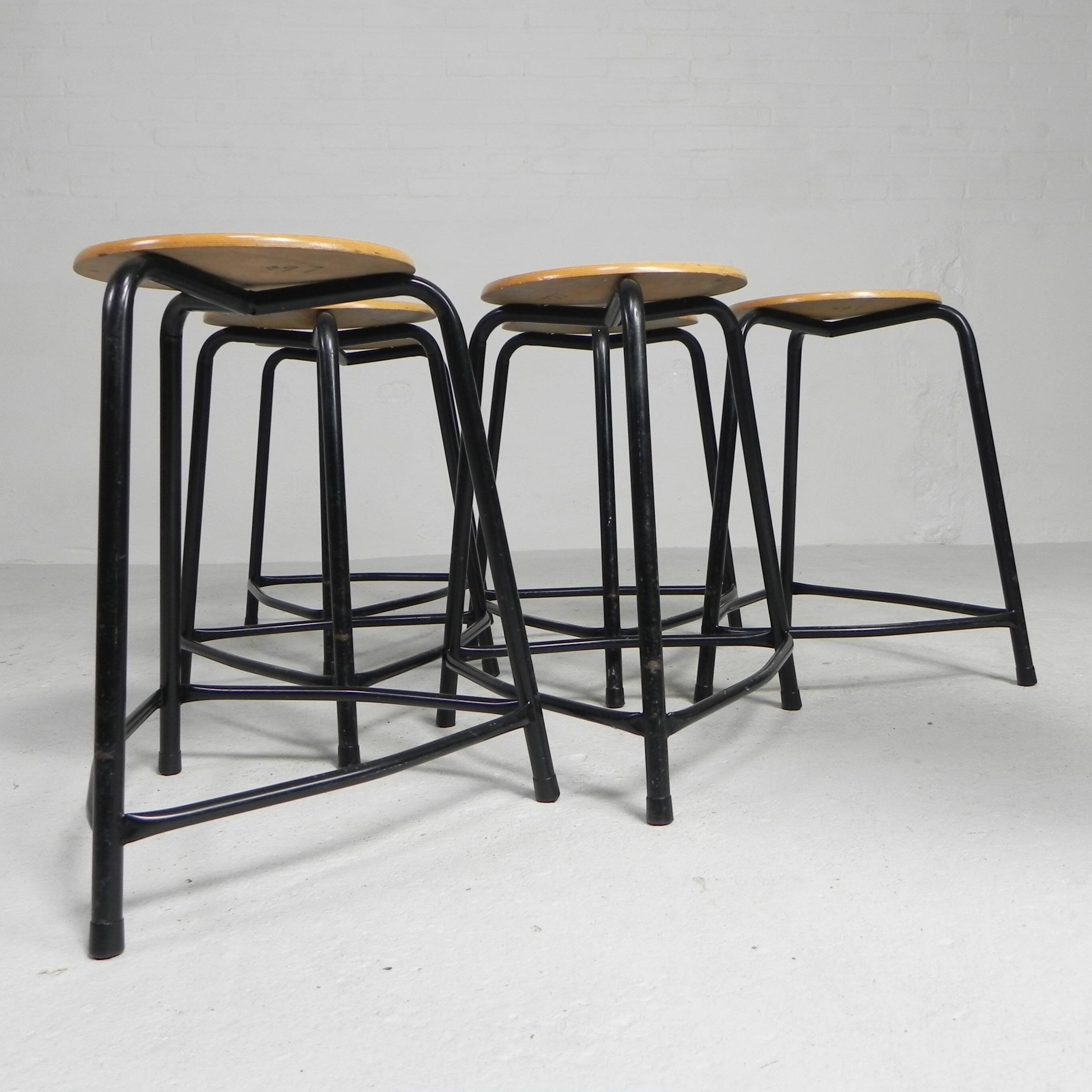 Industrial stackable stool, 55 cm high