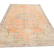 6x10 Peach Orange Classic Handmade Vintage Rug, 174x300Cm