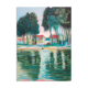 Bernard Collet : Bords de Marne, lithographie originale signée