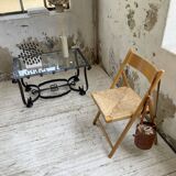 Table basse des années 80 style brutaliste