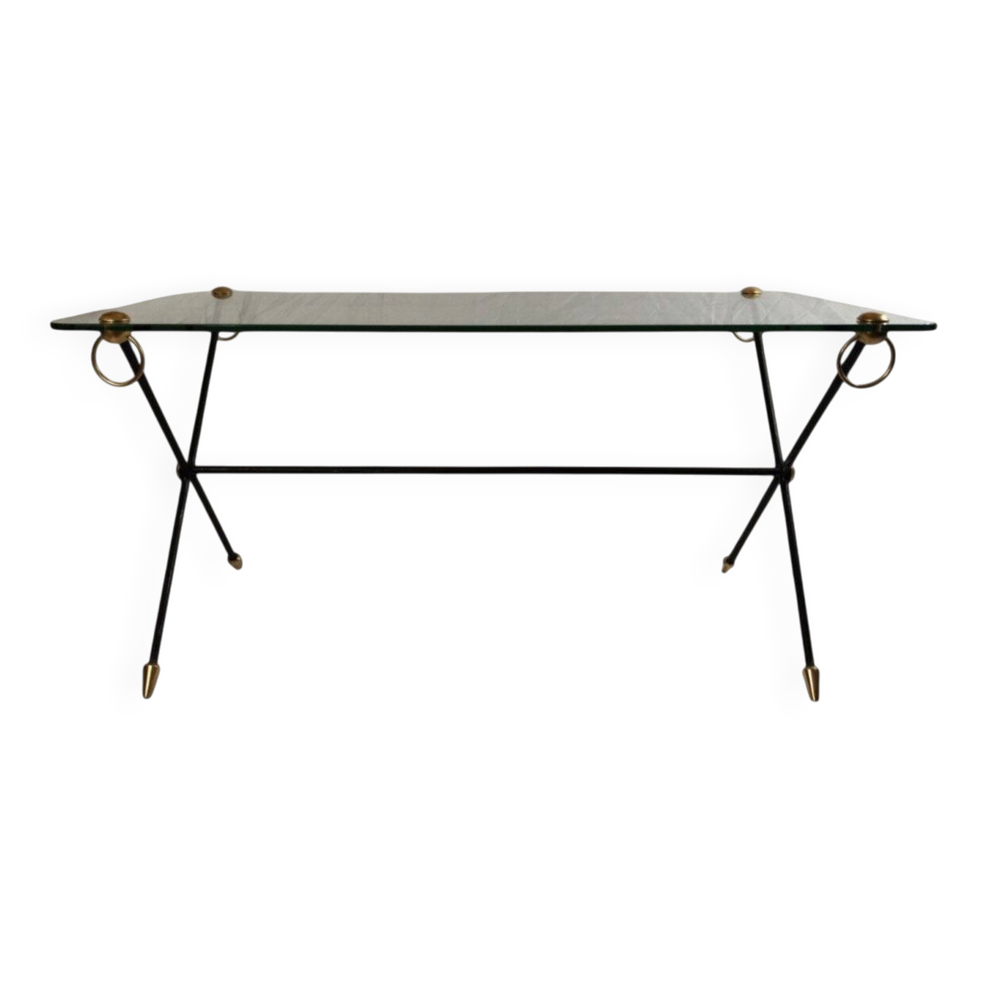 Coffee Table Model "x" by Jacques Adnet
