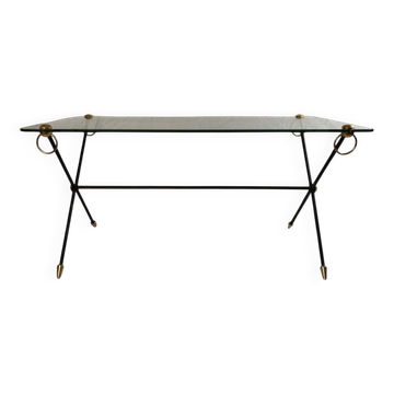 Coffee Table Model "x" by Jacques Adnet