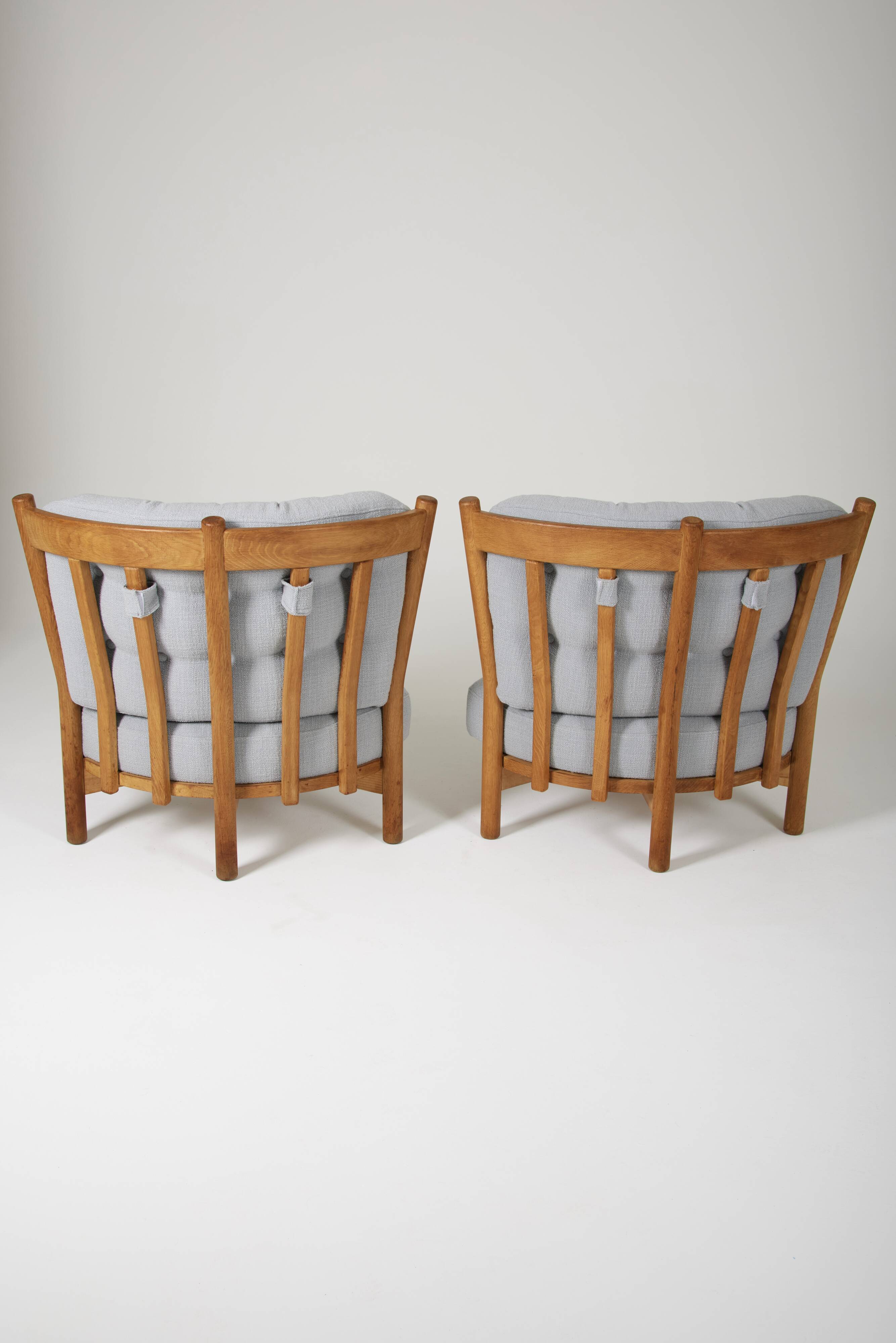 Guillerme & Chambron wooden armchair