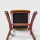 Set of 4 vintage saffron Scandinavian chairs