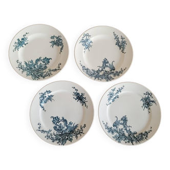 Set of 4 Regent BFK dinner plates