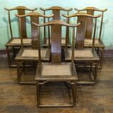 Ensemble 1 table ancienne chinoise + 6 chaises