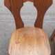 Brutalist chairs in solid oak mountain chalet decor