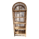 vintage rattan bookshelf