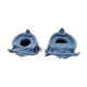 Elements of ancient architecture,  pair of beef's eye in zinc nineteenth century