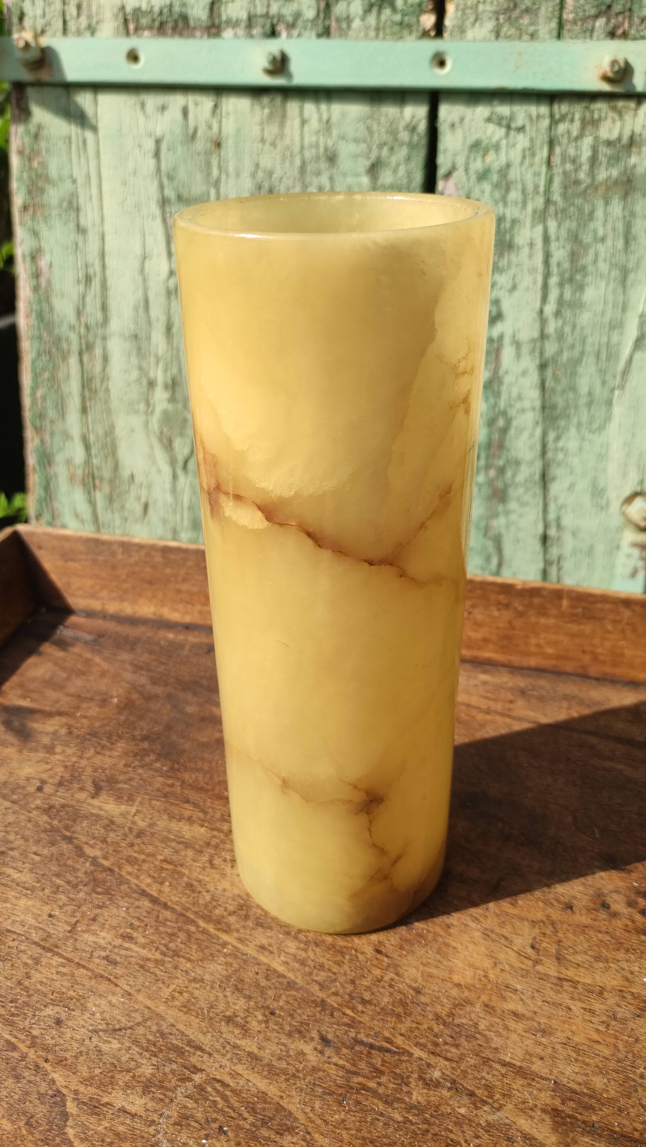 Vintage alabaster vase