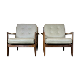2x 60s 70s Easy Chair Lounge Chair Danish Modern Design 70s 60s