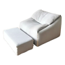 “Plumy” armchair and ottoman by Annie Hieronimus, Cinna, 1980