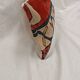 Vintage Cushion Cover in Long Pile Carpet, Turkish Geometric Pattern, 30 x 50 cm
