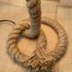 Cord lamp and cotton lampshade