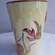 Vase vintage ceramique Monaco décor poissons