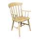 Fauteuil anglais en hêtre des années 1980