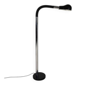Lampadaire chrome avec col de cygne flexible, 1970