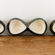 Lot of iridescent earthenware salerons