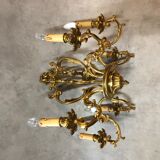 Louis XV bronze 6 lights chandelier