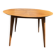 Table à manger ronde bois vintage 1960