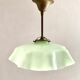 Suspension in opaline and brass of the 40s