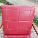 Paire de fauteuils anciens vintage  pieds compas