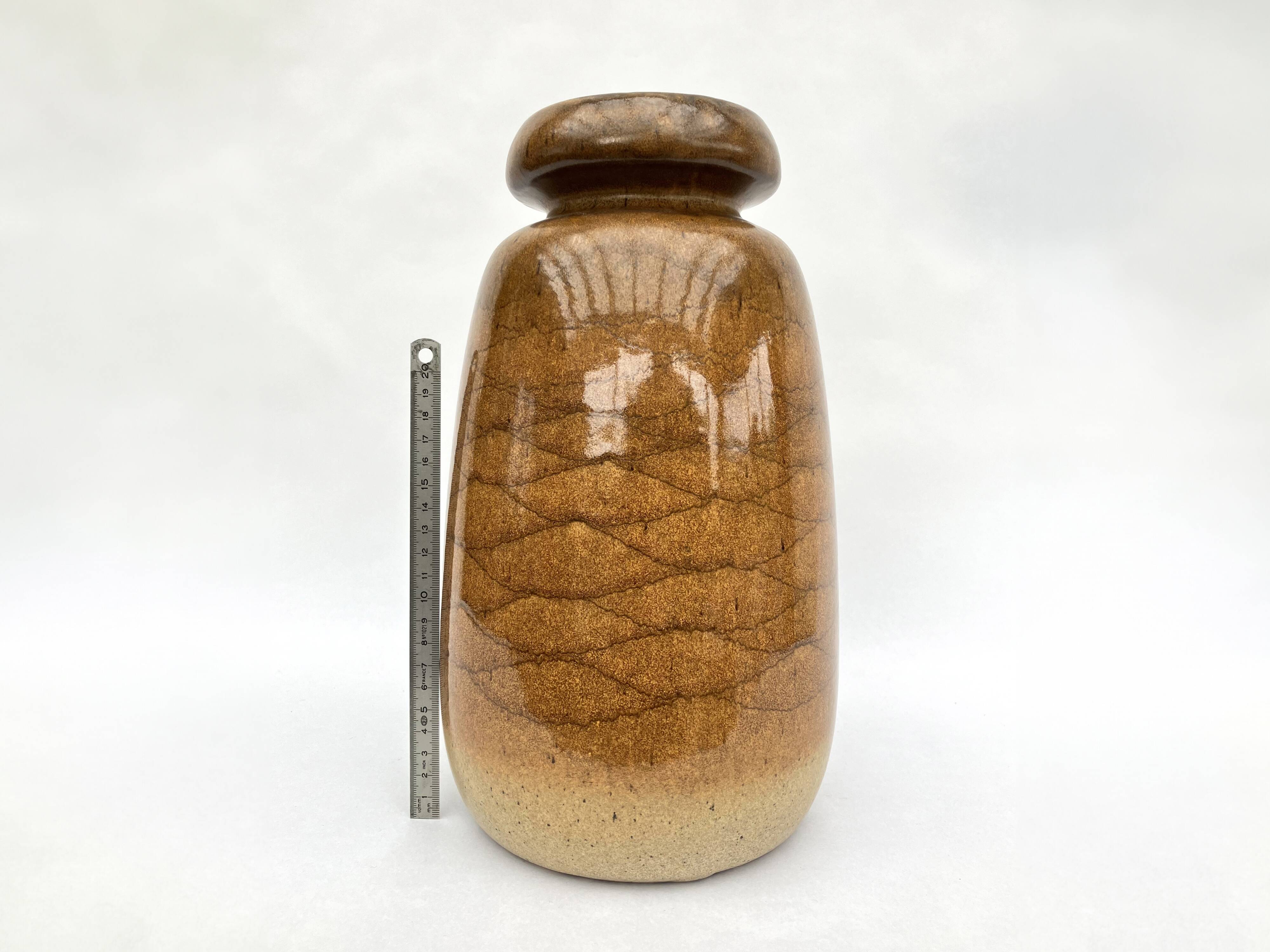 Veb haldensleben ceramic vase • east germany gdr • vintage • 60s-70s