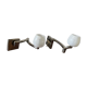 Pair of Murano Glass Wall Lamps from the 1950s with Adjustable Support