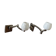 Pair of Murano Glass Wall Lamps from the 1950s with Adjustable Support
