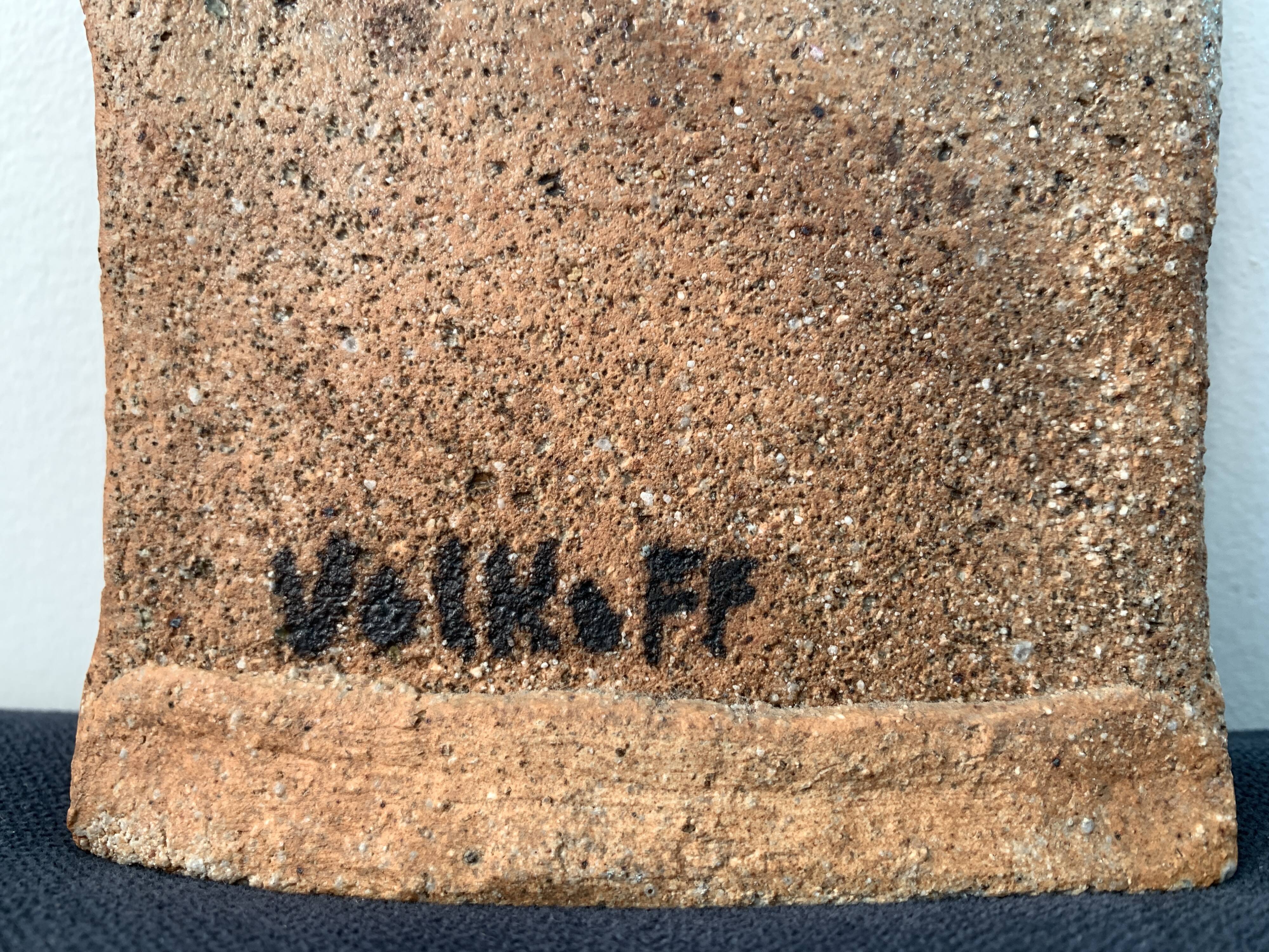 Bouquetiere or wall vase, ceramic by Volkoff, Vallauris