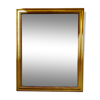Louis-Philippe mirror with mercury and gold leaf 113x140cm