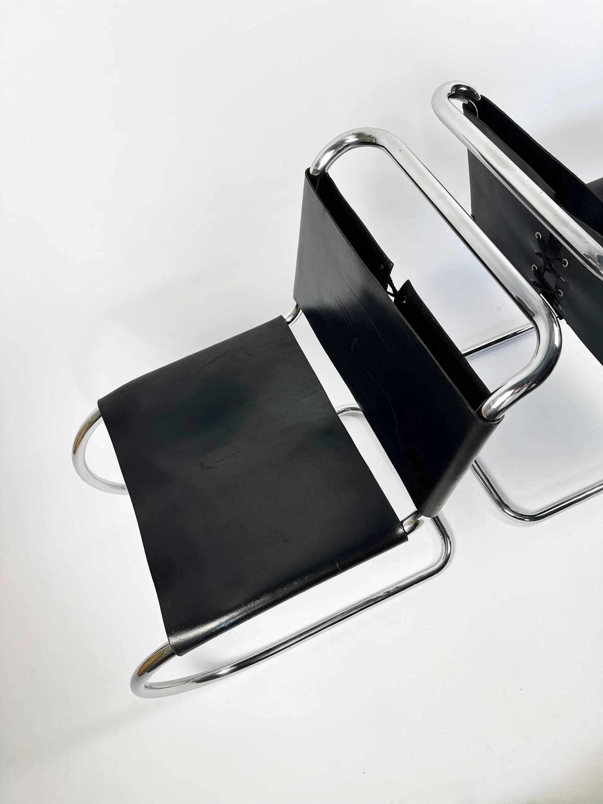 Pair of MR10 lounge chairs — Ludwig Mies van der Rohe, attributed to Knoll, circa 1970