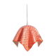 Orange plastic kitchen pendant light 1970