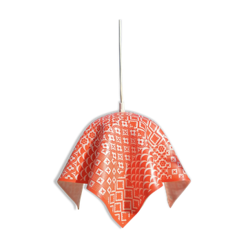 Suspension cuisine plastique orange 1970