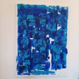 Abstract painting by decorator Erik Huet Alvarez