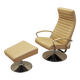 Lounge armchair and footstool set, Danish design, 1970s, manufacture: BoCon